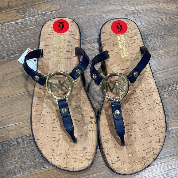 MICHAEL Michael Kors Sandals (Navy & Gold) - Picture 4 of 6